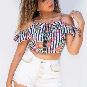 Bella Blusa Estampa Floreada💐.