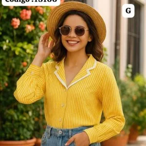 Bella manga larga a Rayas💖.