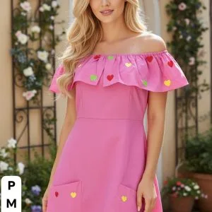 Bello Vestido Corto tipo Campesina🌟.👍