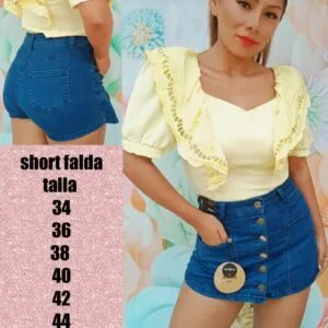 Bello Short falda jeans😍.