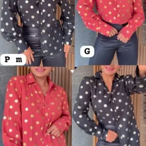 Bella manga Larga con motas doradas😍.