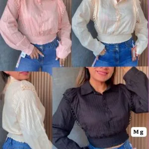 Bella Blusa Manga Larga😎.