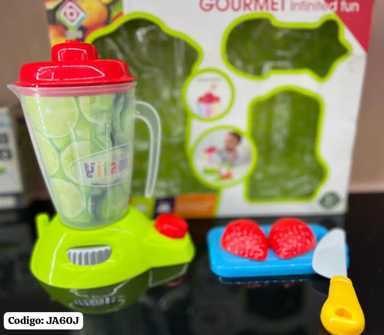 Licuadora Infantil Gourmet con Frutas y Cuchillo😍⭐.