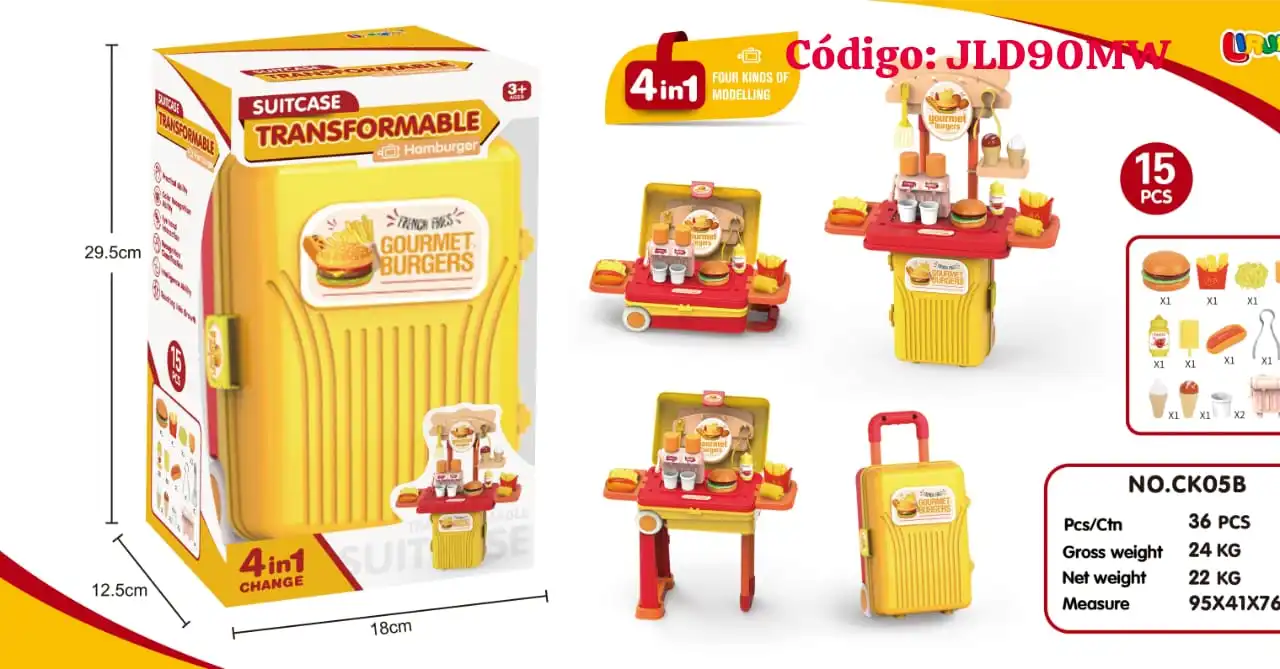 Maletín de Comida Infantil 4 en 1 MadcDonald🍔⭐. - Imagen 2