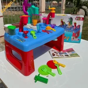 Mesa de Helados Infantil con Masa 4 en 1🧁⭐.