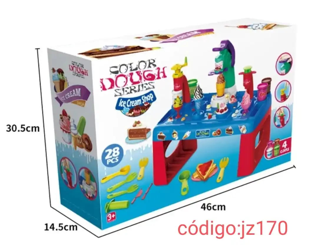 Mesa de Helados Infantil con Masa 4 en 1🧁⭐. - Imagen 2