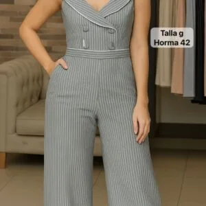 Hermoso Enterizo Largo a rayas🌟.👍