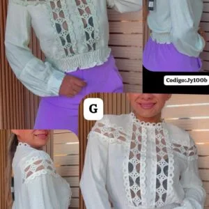 Bella Blusa Manga Larga😍.