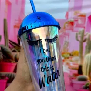 Hermoso Vaso OJITOS..