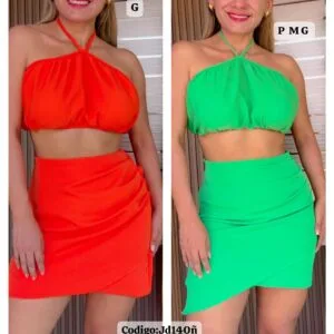 Hermoso Conjunto con Falda corta✨.👍