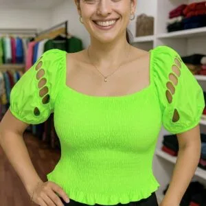 Hermosa Blusa Manga con Encaje🌟.