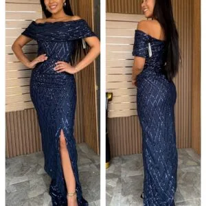 Hermoso vestido largo de fiesta❤.👍