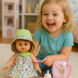 Muñeca Interactiva Bonnie — Con Sonido, Orina y Accesorios Completos🏎⭐.