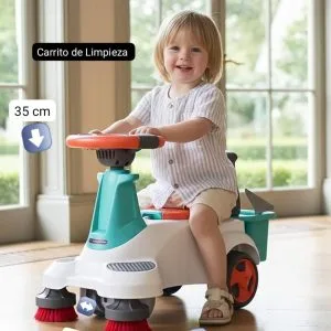 Carrito de Limpieza Infantil con Música y Accesorios.