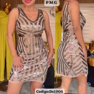 Hermoso Vestido de lentejuela corto😍.