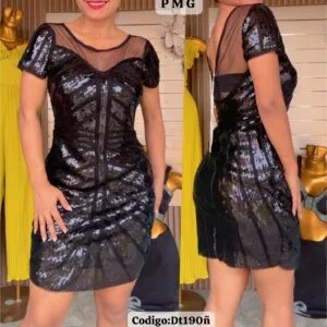 Hermoso Vestido de lentejuela Corto🥰.