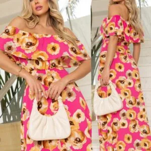 Hermoso Vestido Largo Floreado🥰.👍