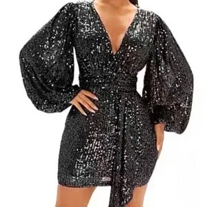 Hermoso Vestido de lentejuelas Corto😍.