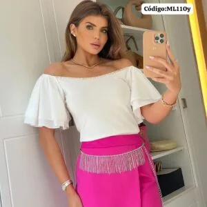 Hermosa Blusa manga Campana💝.