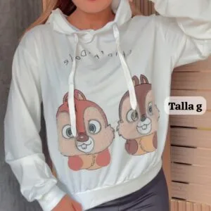 Hermosa Chompa  estampa Ardilla.