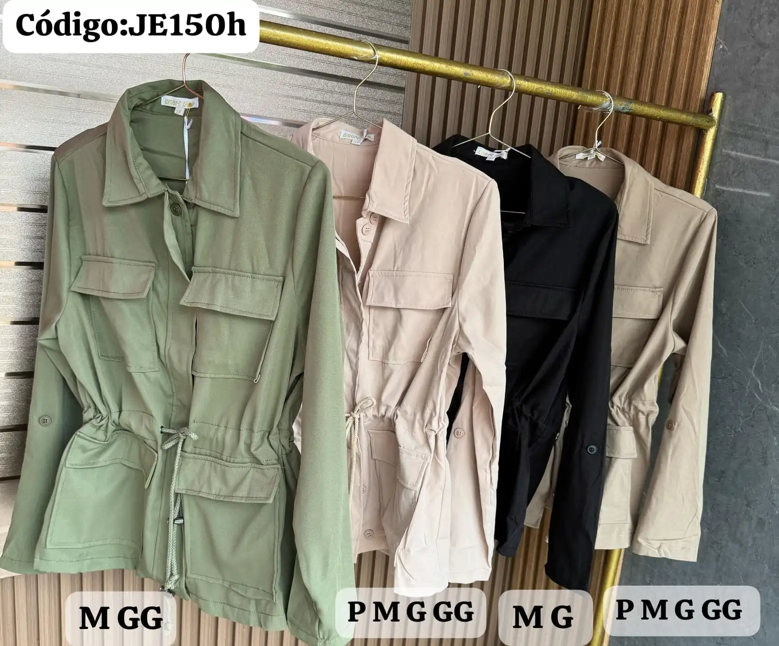 Chaqueta Safari para Mujer con Bolsillos y Cintura Ajustable. - Imagen 5