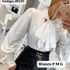 Hermosa Camisa Manga Larga Tela Satin🥰.