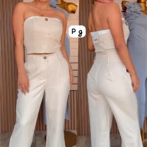 Hermoso Conjunto Top con pantalona💝.👍