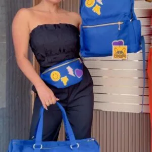 Hermosa Mochila Piero de 3 piezas semi impermeable..