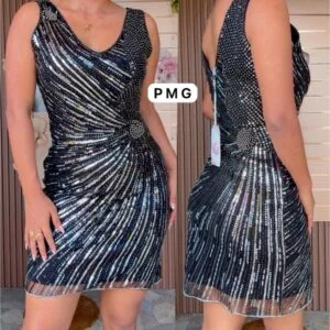 Hermoso Vestido Corto de FIESTA Lentejuelas😘.