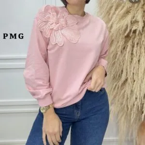 Hermosa Manga Larga Con Flor🌷.