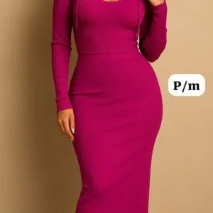 Hermoso Conjunto Falda Larga con Chompita Invierno😍.👍