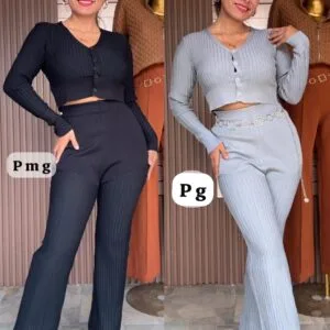 Hermoso Conjunto Manga Larga con Pantalona Invierno🥰.👍