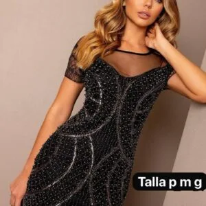 Hermoso Vestido Corto de Lentejuelas🤩.👍