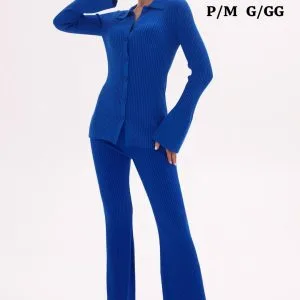 Hermoso Conjunto Manga Larga y Pantalóna Invierno🤩.👍