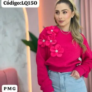 Hermosa Chompa con detalles de Flores 💐.