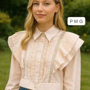 Hermosa Blusa Manga Larga con detalles de Encaje🤩.