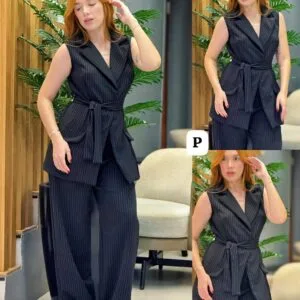 Bello Conjunto Pantalona y Saco Largo😘.👍