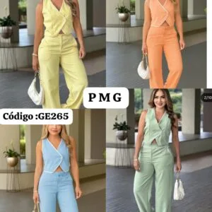 Bello Conjunto Pantalóna con Chaleco 😍.👍