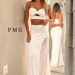 Hermoso Conjunto Falda Larga y Top😘.👍