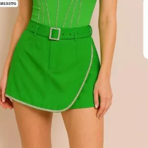Hermoso Shor Falda con Detalles de Brillo🥰.