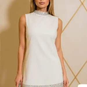 Hermoso Vestido de Fiesta Blanco😊.👍