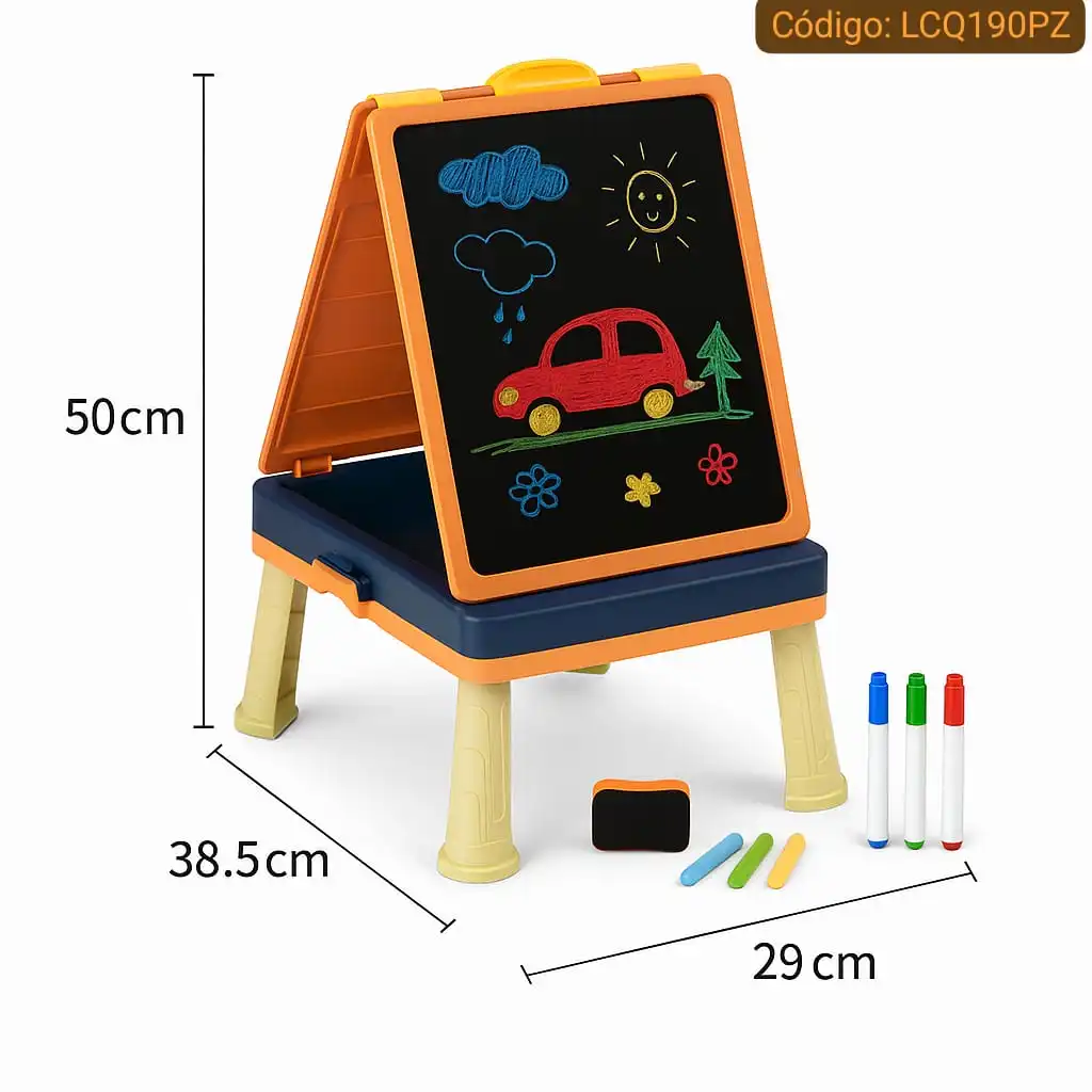 Pizarra Acrílica y de Tiza 5 en 1 – Drawing Board Infantil🎢⭐. - Imagen 5