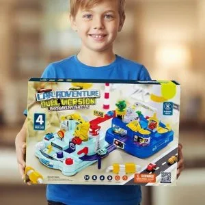 Pista Interactiva Doble Aventura con 4 Autos✨⭐.