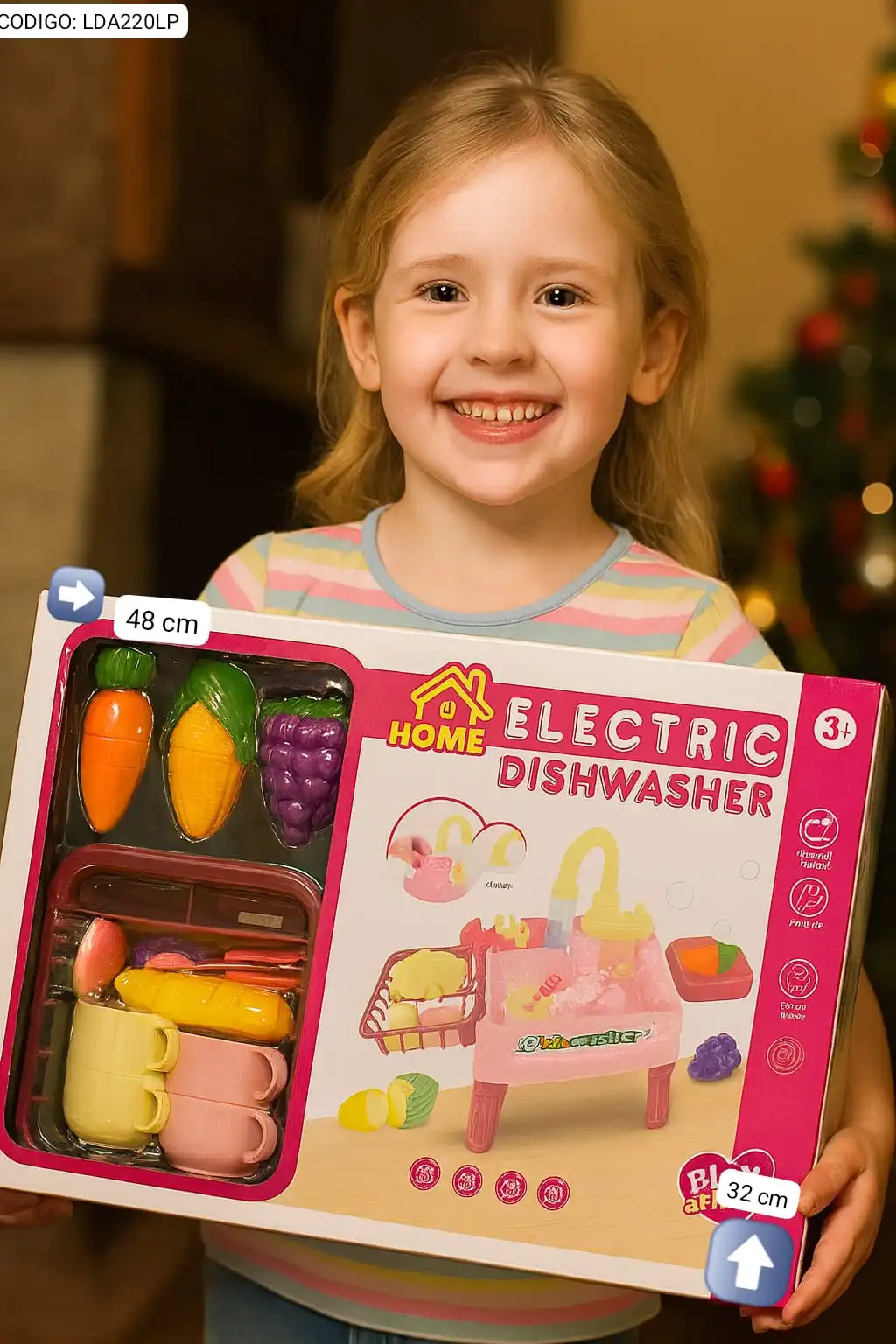 Lavaplatos Eléctrico Infantil con Agua Real y Accesorios🎖⭐. - Imagen 2