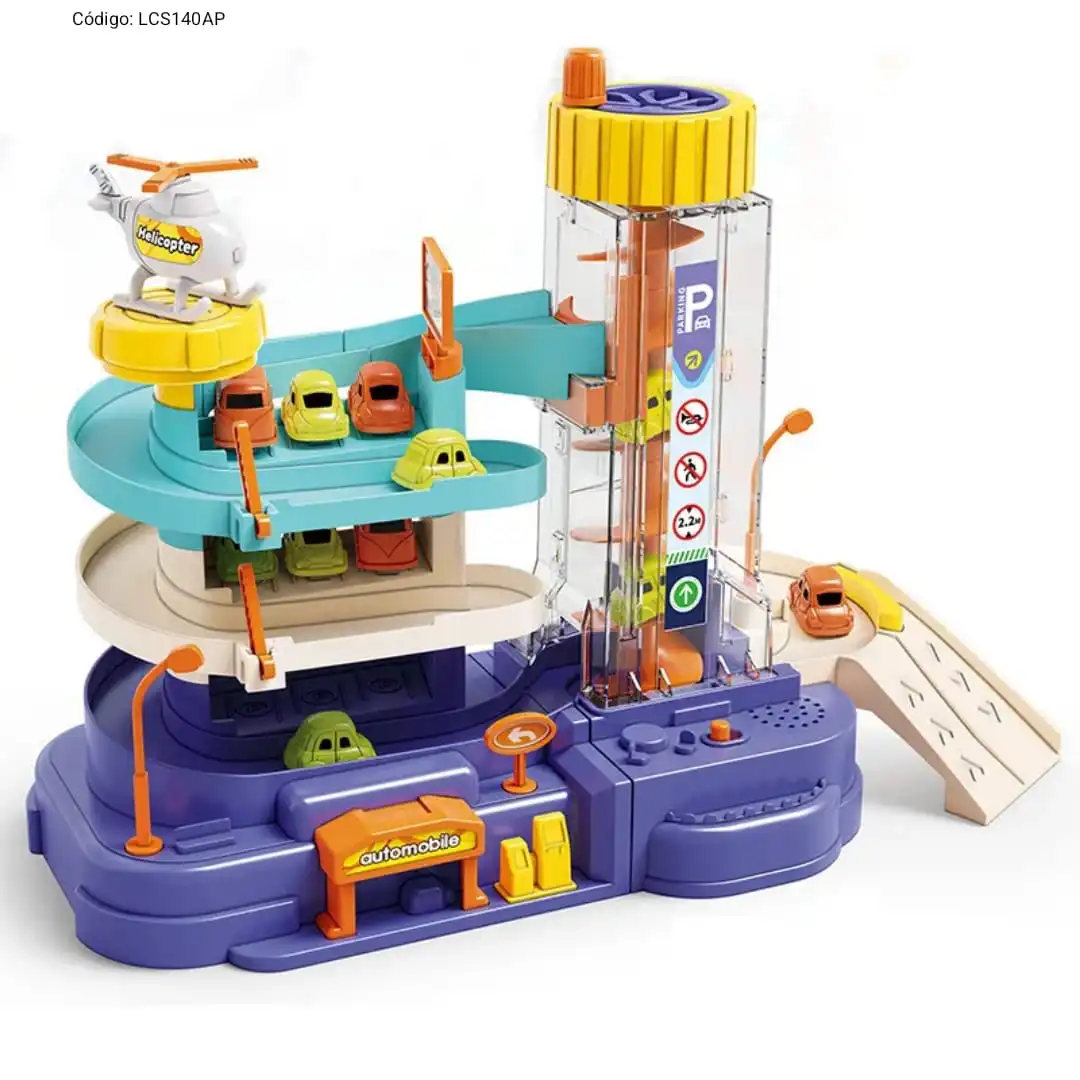 Pista de Autos Adventure con Ascensor y Helipuerto🎢⭐. - Imagen 2