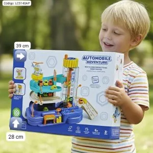 Pista de Autos Adventure con Ascensor y Helipuerto🎢⭐.