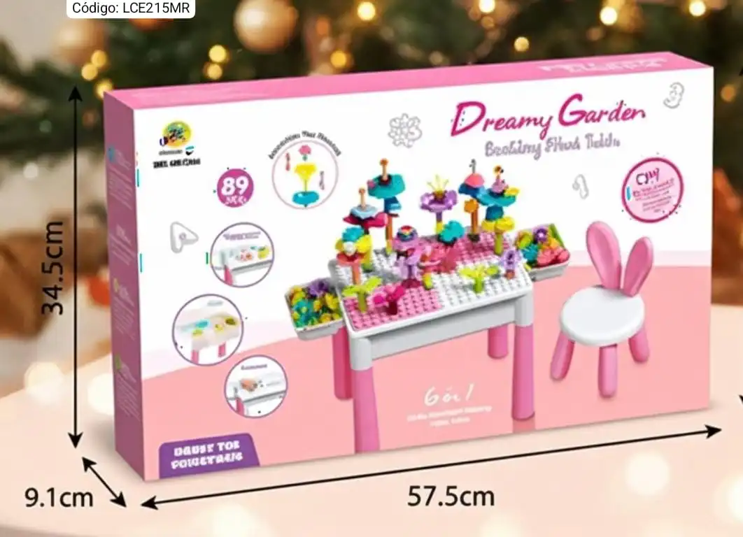Mesa de Juego Dreamy Garden con Silla de Orejas 6 en 1🎀⭐. - Imagen 4