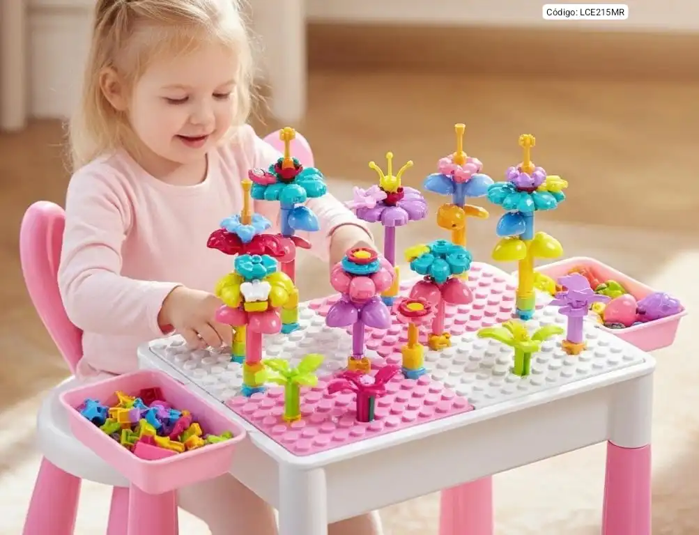 Mesa de Juego Dreamy Garden con Silla de Orejas 6 en 1🎀⭐.