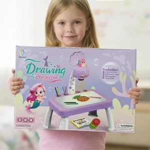 Proyector de Dibujo Sirenita con Luz y Accesorios🎡⭐.