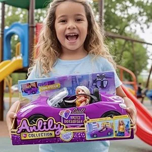 Auto Deportivo Anlily con Muñeca Fashion y Accesorios✨⭐.